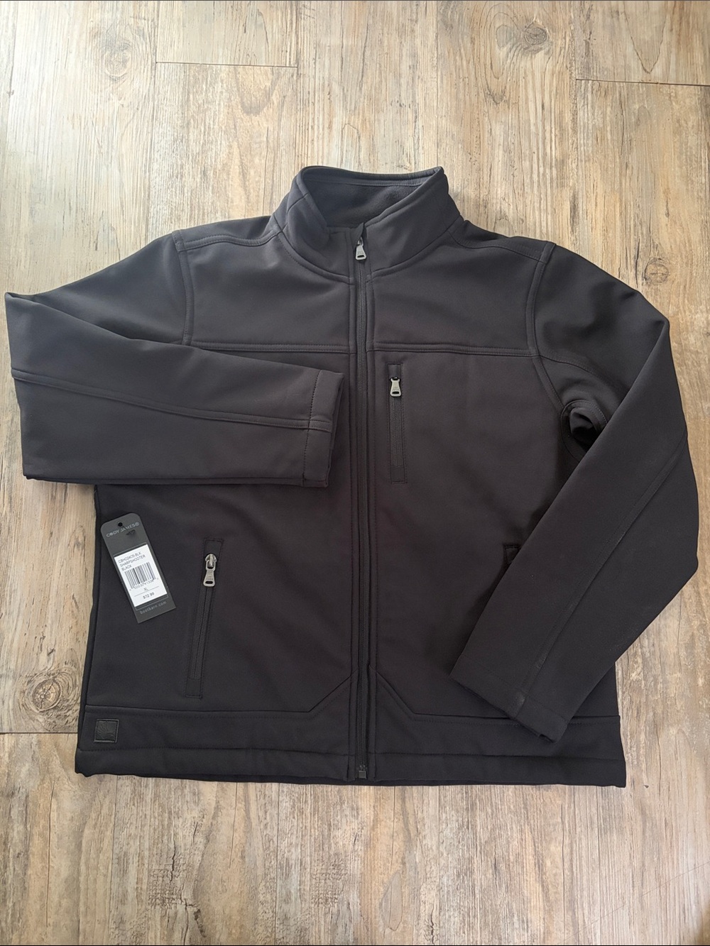 Cody James Authentic Western Apparel Kids Black Full-Zip Soft Shell Jacket